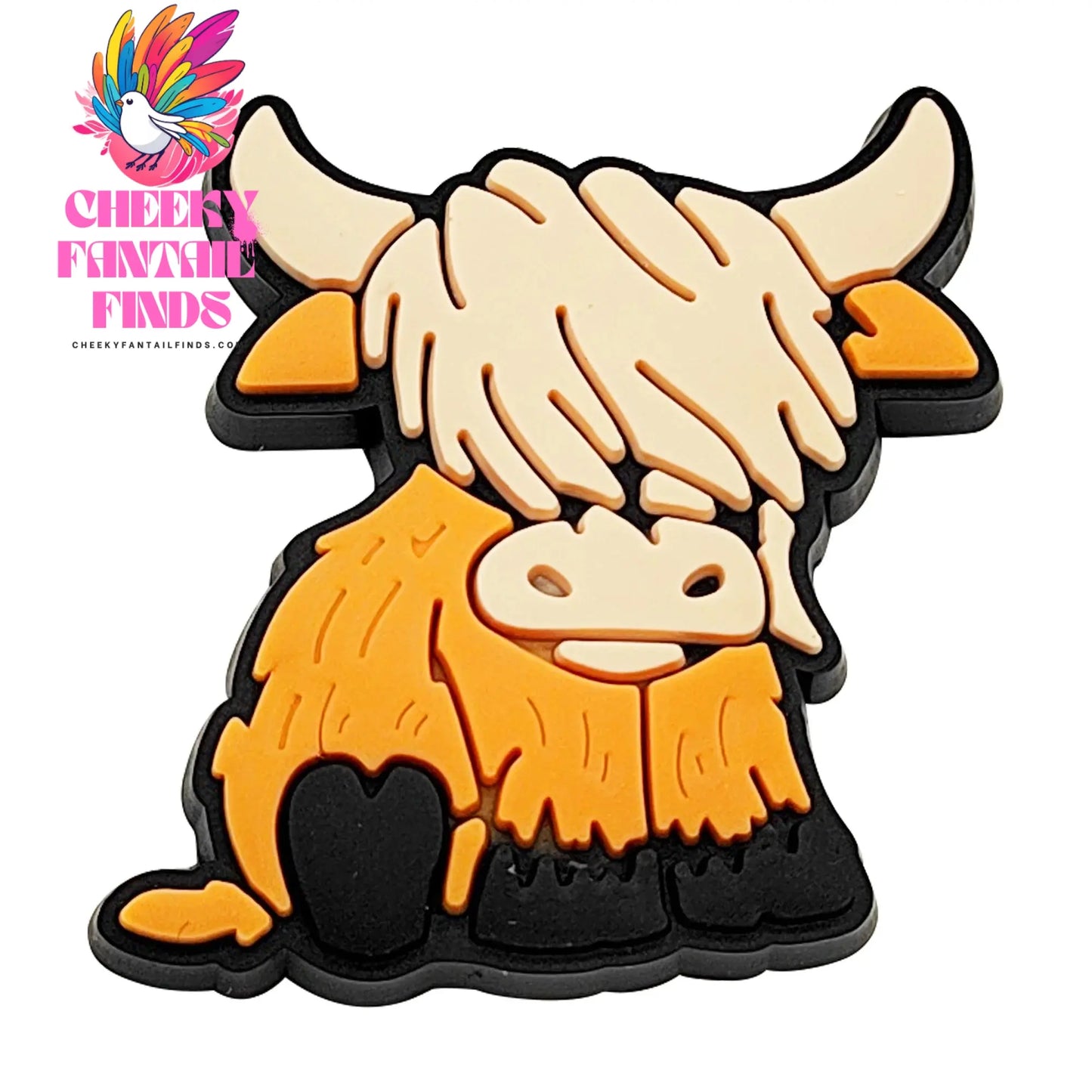 Highland Cow Shoe Charm for Cute Sandals DIY Lovely Animal Shoe Decorations Accessories Slides Sandals Clogs Kids Gifts Cheeky Fantail Finds