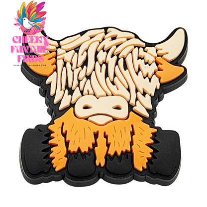 Highland Cow Shoe Charm for Cute Sandals DIY Lovely Animal Shoe Decorations Accessories Slides Sandals Clogs Kids Gifts Cheeky Fantail Finds