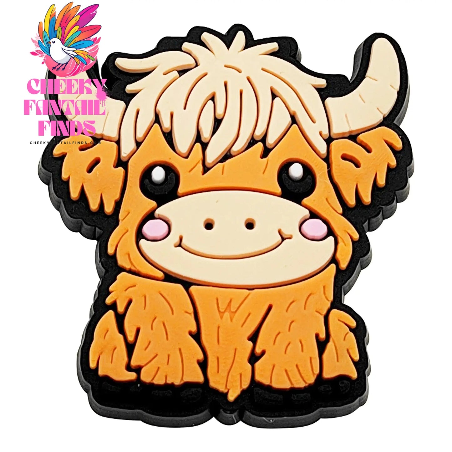 Highland Cow Shoe Charm for Cute Sandals DIY Lovely Animal Shoe Decorations Accessories Slides Sandals Clogs Kids Gifts Cheeky Fantail Finds
