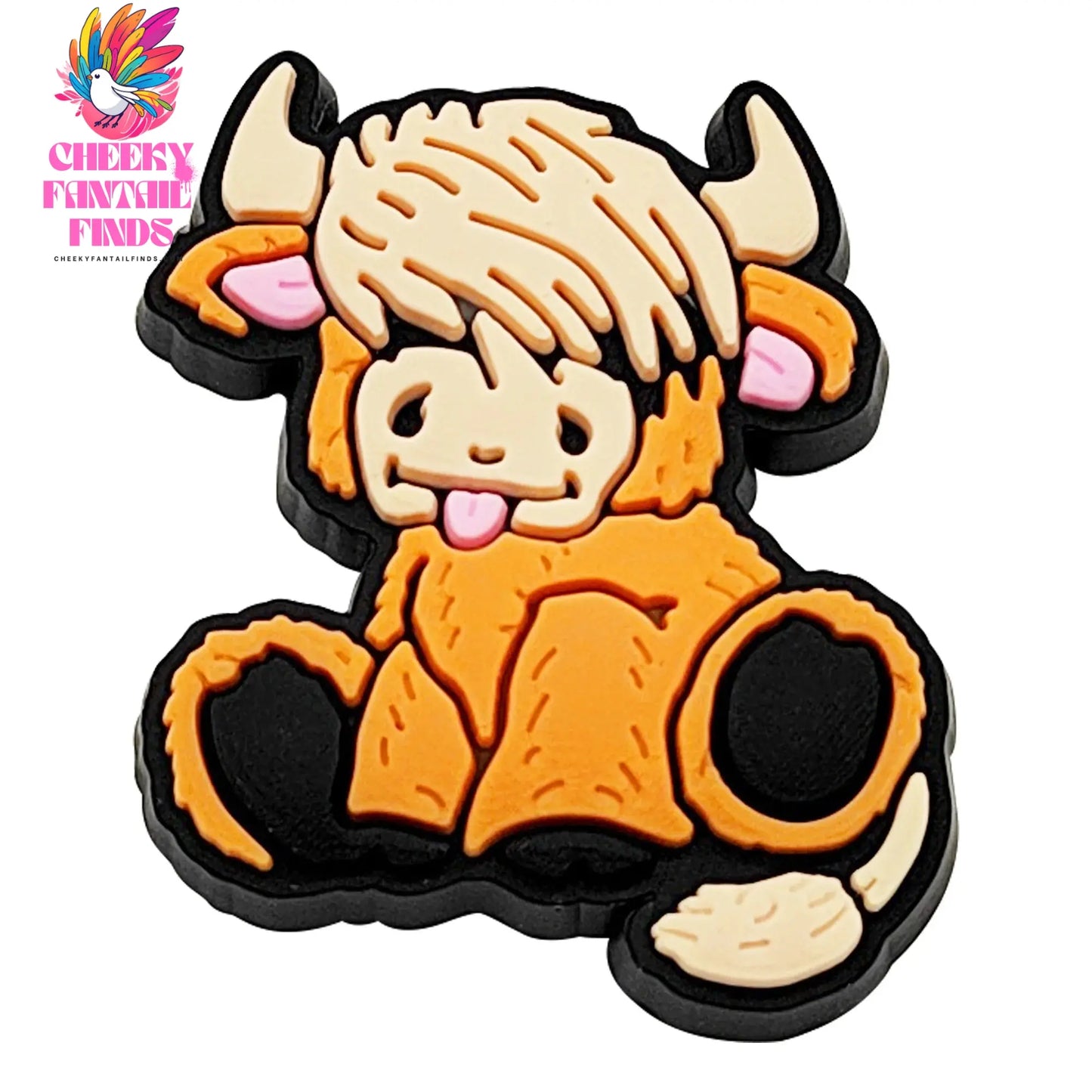 Highland Cow Shoe Charm for Cute Sandals DIY Lovely Animal Shoe Decorations Accessories Slides Sandals Clogs Kids Gifts Cheeky Fantail Finds