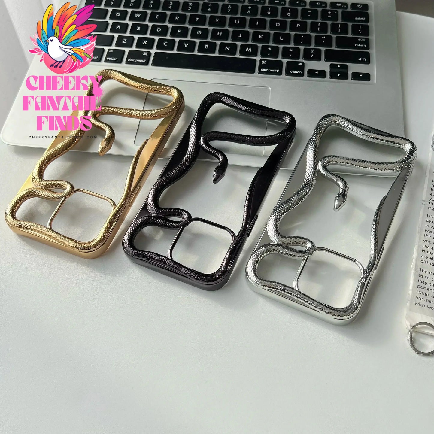 Hollow Snake Plating Phone Case For iPhone 11 12 13 14 15 16 Pro Max 16Pro 15Pro Heat Dissipation Electroplating TPU Soft Cover Cheeky Fantail Finds