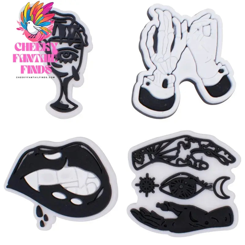 Horror Halloween Shoe Charms for Shoes Accessories Clogs Pins Women Badges Boy Girls Jeans Kids Decorations Shoes Accessories Cheeky Fantail Finds