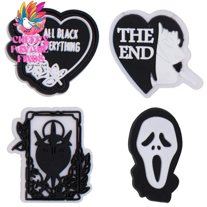 Horror Halloween Shoe Charms for Shoes Accessories Clogs Pins Women Badges Boy Girls Jeans Kids Decorations Shoes Accessories Cheeky Fantail Finds