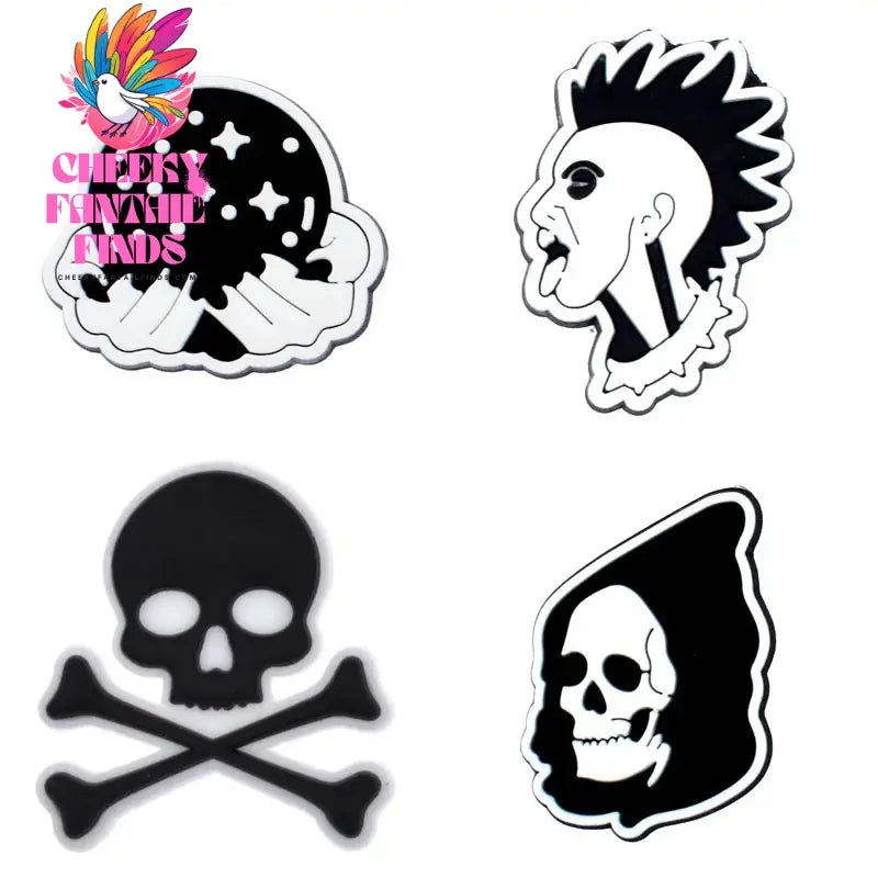 Horror Halloween Shoe Charms for Shoes Accessories Clogs Pins Women Badges Boy Girls Jeans Kids Decorations Shoes Accessories Cheeky Fantail Finds