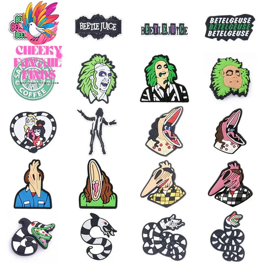 Horror Movie Shoe Charms Decoration Scary Shoe Charms for Adult Men Women Clogs Accessories Halloween Party Gifts Cheeky Fantail Finds
