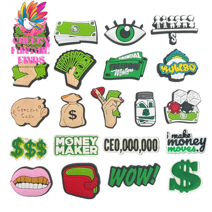 Hot 25 Set Cute Cartoon Shoe Charms for Clogs Sandals Decoration Slippers Accessories for Children Girls Party Gifts Cheeky Fantail Finds
