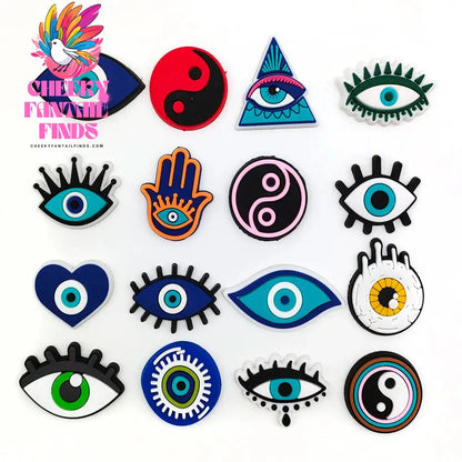 Hot 25 Set Cute Cartoon Shoe Charms for Clogs Sandals Decoration Slippers Accessories for Children Girls Party Gifts Cheeky Fantail Finds