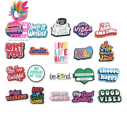 Hot 25 Set Cute Cartoon Shoe Charms for Clogs Sandals Decoration Slippers Accessories for Children Girls Party Gifts Cheeky Fantail Finds