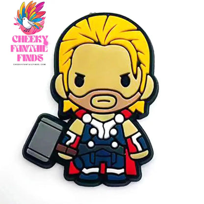 Hot Disney 1PCS Funny Cartoon Marvel Characters DlY Shoe Charms PVC Cool Hero Accessories Decorate Kid Boy Girl X-mas Party Gift Cheeky Fantail Finds