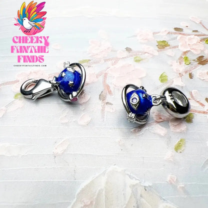 Hot Fashion Jewelry Dark Blue Saturn Planet Pendant Dangle Charm Real 925 Sterling Silver Gift For Women Men Cheeky Fantail Finds