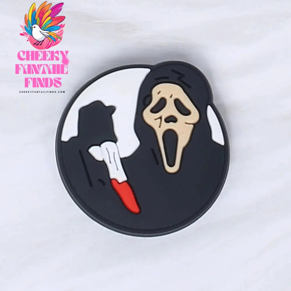 Hot Sale 1pcs Halloween Horror Movies PVC Shoe Charms accessories Decoration Buckles Accessories Fit Bands Bracelets Cheeky Fantail Finds