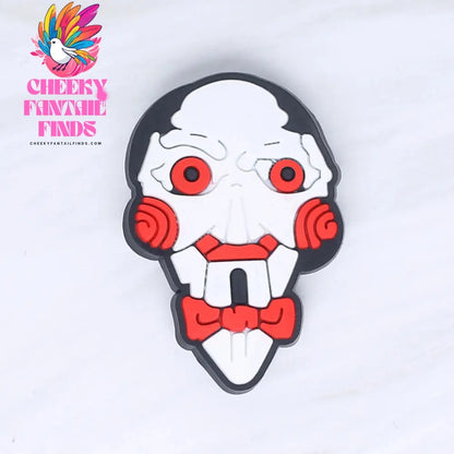 Hot Sale 1pcs Halloween Horror Movies PVC Shoe Charms accessories Decoration Buckles Accessories Fit Bands Bracelets Cheeky Fantail Finds