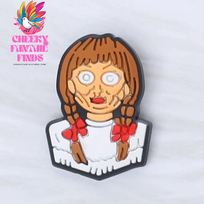 Hot Sale 1pcs Halloween Horror Movies PVC Shoe Charms accessories Decoration Buckles Accessories Fit Bands Bracelets Cheeky Fantail Finds