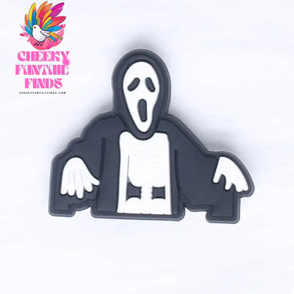 Hot Sale 1pcs Halloween Horror Movies PVC Shoe Charms accessories Decoration Buckles Accessories Fit Bands Bracelets Cheeky Fantail Finds