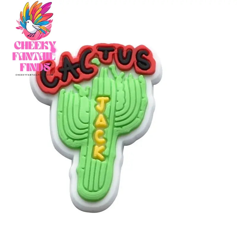 Hot Sale 1pcs PVC Cartoon Shoe Charms Cactus Sandal Clog shoe Accessories DIY Garden Shoe Decoration For Kids Gifts - Cheeky Fantail Finds