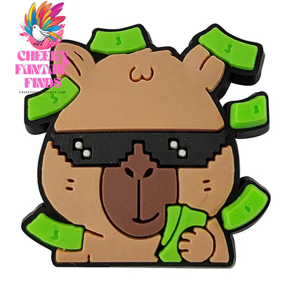 Hot Sale PVC Cute Capybara Shoe Charms for Shoe Accessories Pin DIY Clogs Decorate Kids Adult Party Gifts Cheeky Fantail Finds