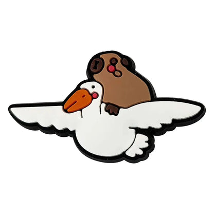 Hot Sale PVC Cute Capybara Shoe Charms for Shoe Accessories Pin DIY Clogs Decorate Kids Adult Party Gifts Cheeky Fantail Finds