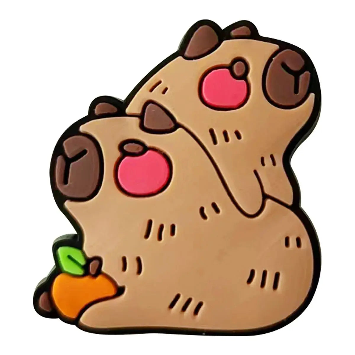 Hot Sale PVC Cute Capybara Shoe Charms for Shoe Accessories Pin DIY Clogs Decorate Kids Adult Party Gifts Cheeky Fantail Finds