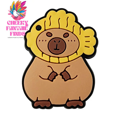 Hot Sale PVC Cute Capybara Shoe Charms for Shoe Accessories Pin DIY Clogs Decorate Kids Adult Party Gifts Cheeky Fantail Finds