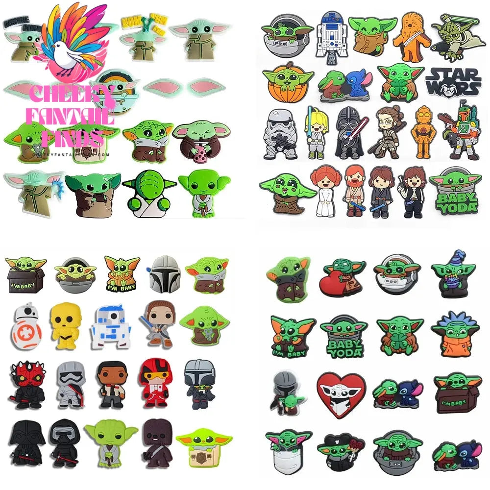 Hot Toys Star Warz PVC Shoes Charms Cartoon Sandals Accessories for Clogs Decorate Buckle Boys Kids X-mas Gifts - Cheeky Fantail Finds