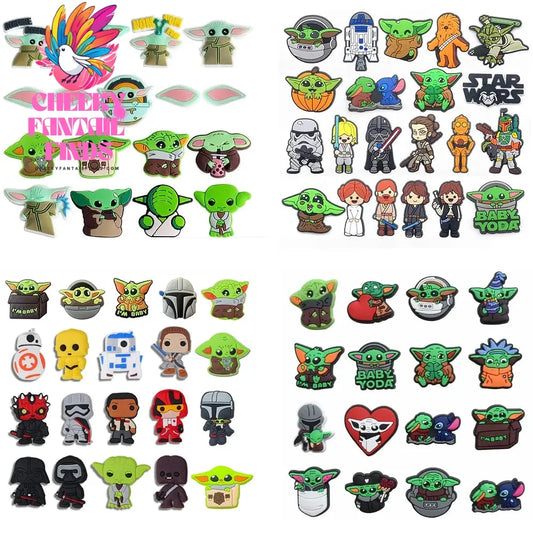Hot Toys Star Warz PVC Shoes Charms Cartoon Sandals Accessories for Clogs Decorate Buckle Boys Kids X-mas Gifts - Cheeky Fantail Finds