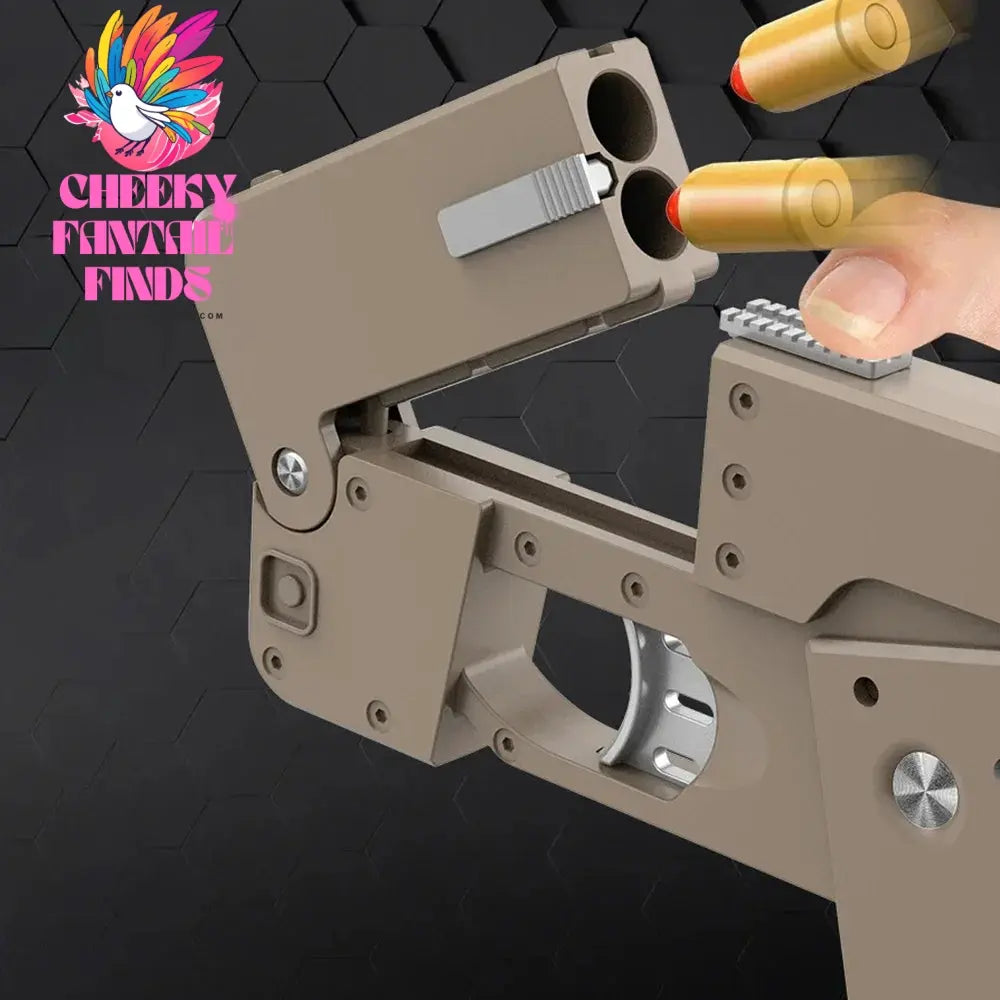 IC380 Foldable Phone Case Shape Pistol Creative Toy Bullet Gun with Bullet Adult Children Cute Case Model Phone Accessories Cheeky Fantail Finds