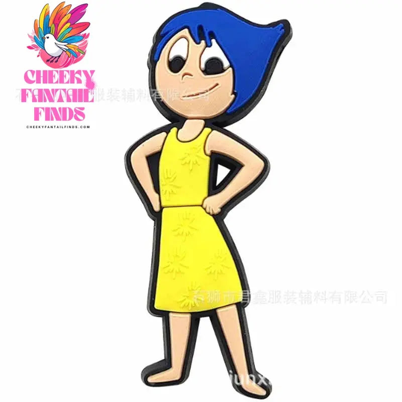 Inside Out Shoe Charms Cartoon Series Shoes Decoration Accessorie Buckle DIY Clogs Sandal Wristband Birthday Gifts - Cheeky Fantail Finds