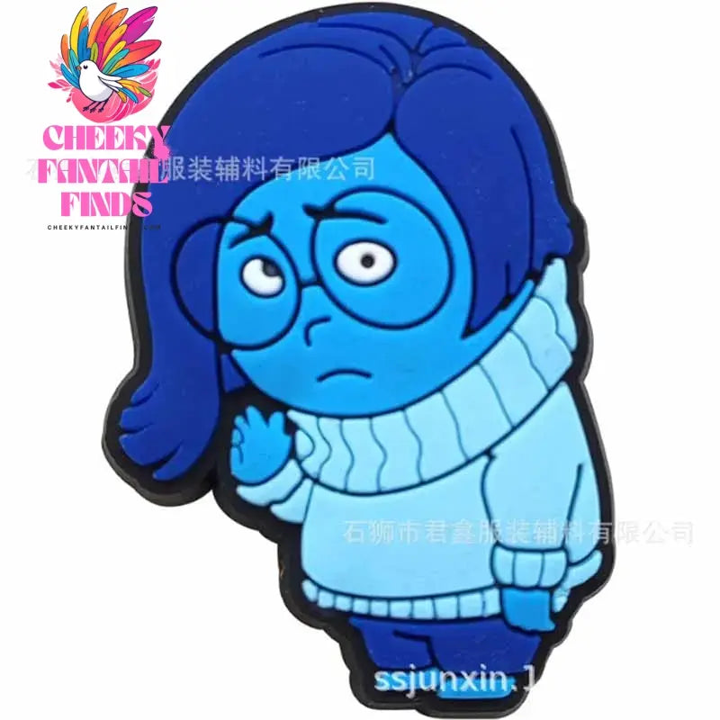 Inside Out Shoe Charms Cartoon Series Shoes Decoration Accessorie Buckle DIY Clogs Sandal Wristband Birthday Gifts - Cheeky Fantail Finds
