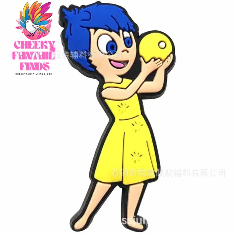 Inside Out Shoe Charms Cartoon Series Shoes Decoration Accessorie Buckle DIY Clogs Sandal Wristband Birthday Gifts - Cheeky Fantail Finds