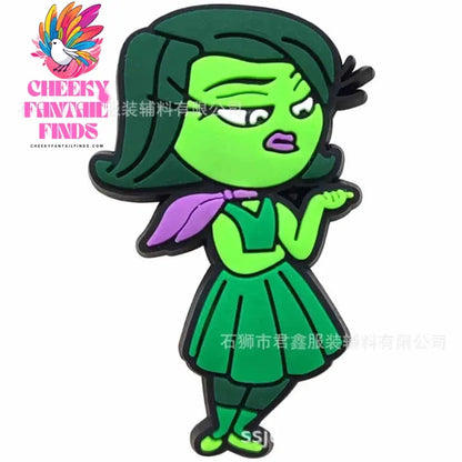Inside Out Shoe Charms Cartoon Series Shoes Decoration Accessorie Buckle DIY Clogs Sandal Wristband Birthday Gifts - Cheeky Fantail Finds
