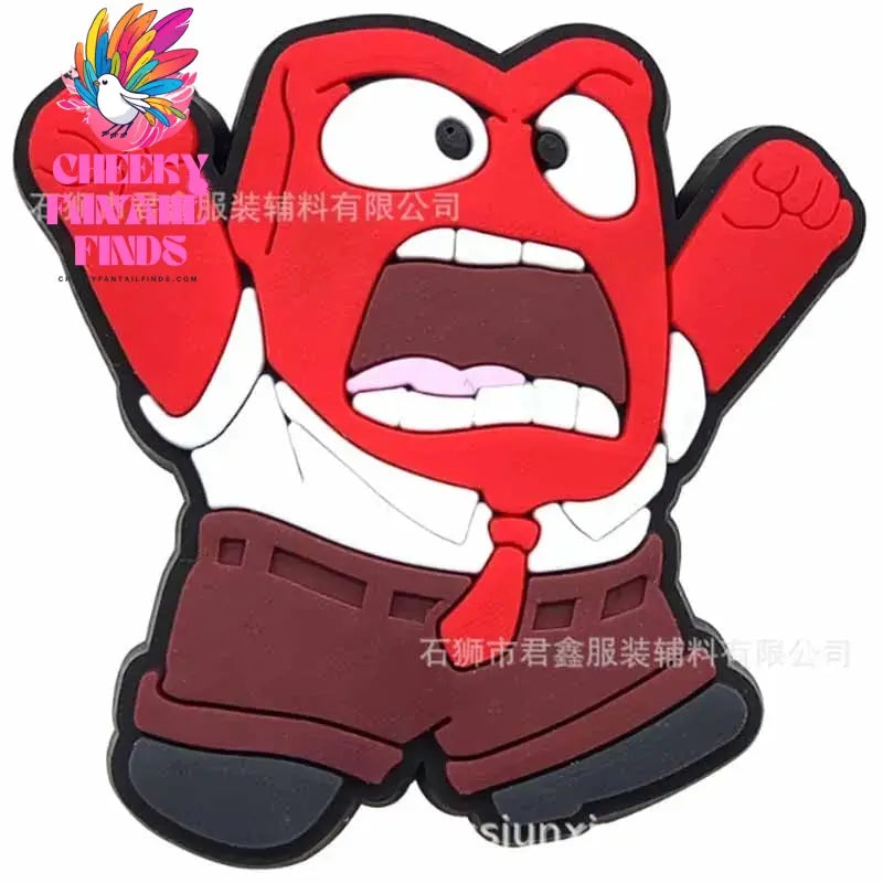 Inside Out Shoe Charms Cartoon Series Shoes Decoration Accessorie Buckle DIY Clogs Sandal Wristband Birthday Gifts - Cheeky Fantail Finds