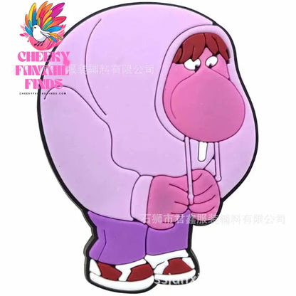 Inside Out Shoe Charms Cartoon Series Shoes Decoration Accessorie Buckle DIY Clogs Sandal Wristband Birthday Gifts - Cheeky Fantail Finds