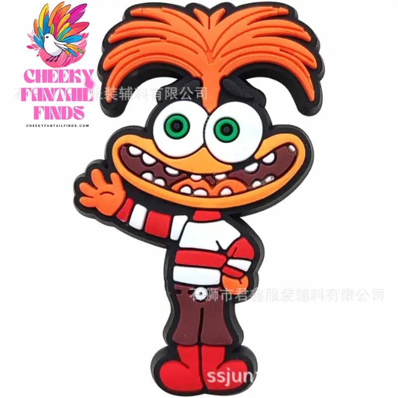 Inside Out Shoe Charms Cartoon Series Shoes Decoration Accessorie Buckle DIY Clogs Sandal Wristband Birthday Gifts - Cheeky Fantail Finds