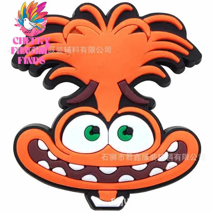 Inside Out Shoe Charms Cartoon Series Shoes Decoration Accessorie Buckle DIY Clogs Sandal Wristband Birthday Gifts - Cheeky Fantail Finds
