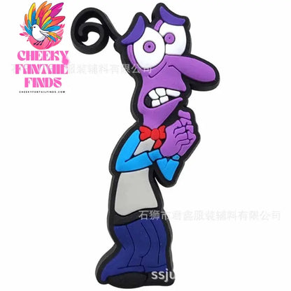 Inside Out Shoe Charms Cartoon Series Shoes Decoration Accessorie Buckle DIY Clogs Sandal Wristband Birthday Gifts - Cheeky Fantail Finds