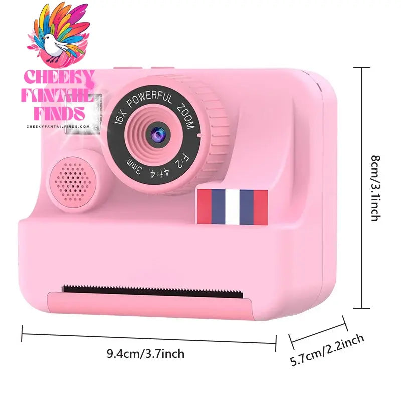 Instant printing with children's cameras, Christmas birthday gifts for boys and girls aged 3-12, FHD selfie children's digital c Cheeky Fantail Finds