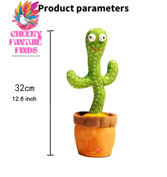Intelligent Cactus Interactive Learning and Musical Toy for Kids to Dance Record and Speak with Fun Cheeky Fantail Finds
