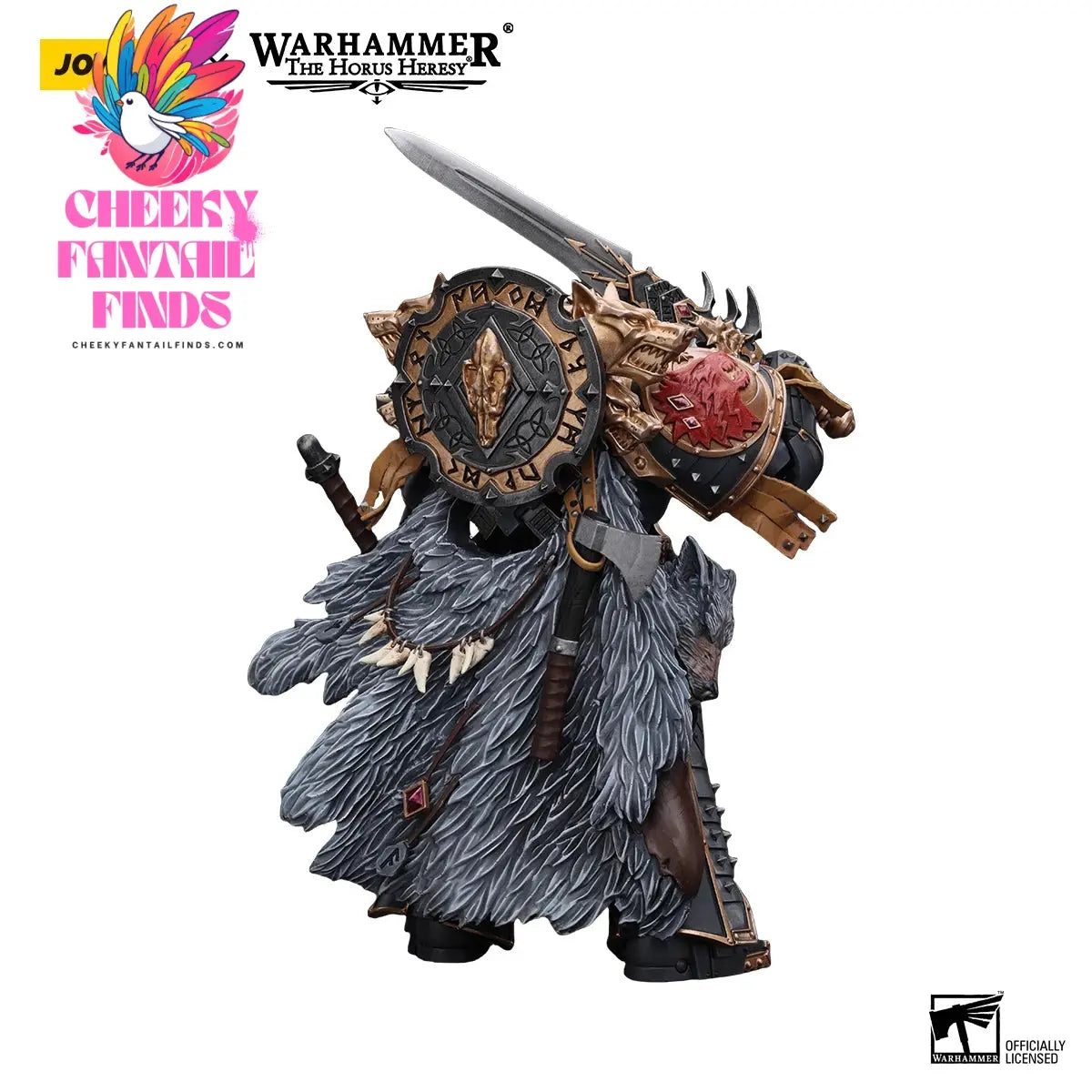 JOYTOY Warhammer 40k 1/18 Action Figures Anime 18cm Space Wolves Leman Russ Primarch of the VIth Legion Cheeky Fantail Finds