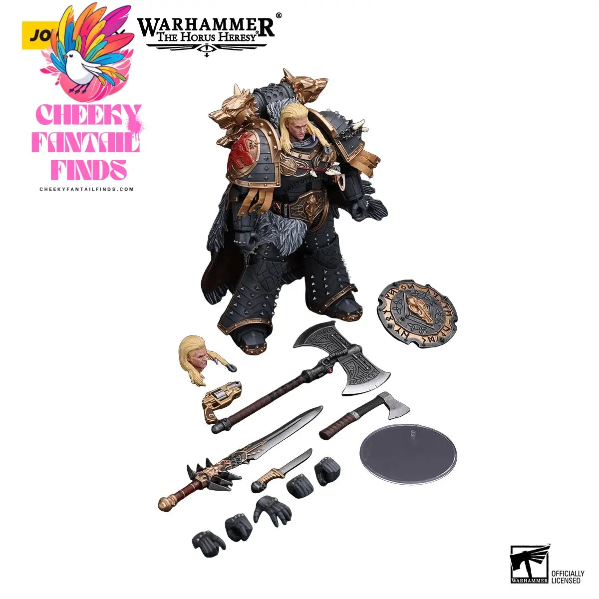 JOYTOY Warhammer 40k 1/18 Action Figures Anime 18cm Space Wolves Leman Russ Primarch of the VIth Legion Cheeky Fantail Finds