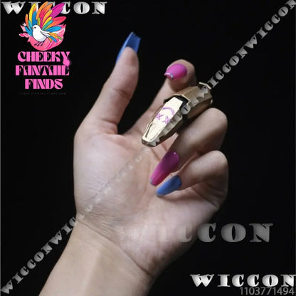 Jinx Arance S2 Anime Game LOL League of Legends Powder Cosplay Prop Blue Pink Nail Metallic Finger Women Holloween Customized Cheeky Fantail Finds