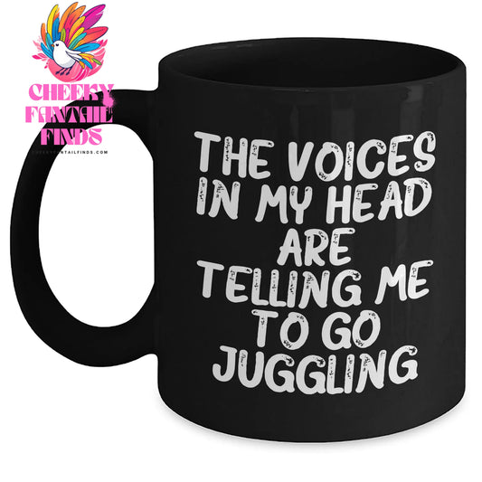 Juggling Enthusiast Gifts from Friends, Unique Black Coffee Mugs, Funny Quote, Juggling Love, Father's Day Unique Gifts for Men - Main