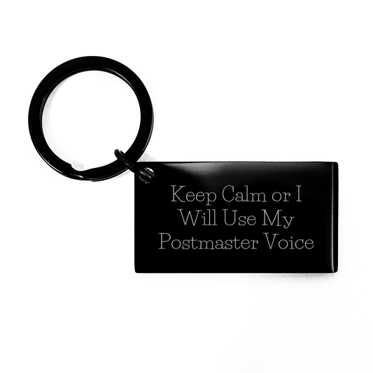 Postmaster Keychain Funny Quote Gifts from Family Friends Coworkers for Graduation - Image 1