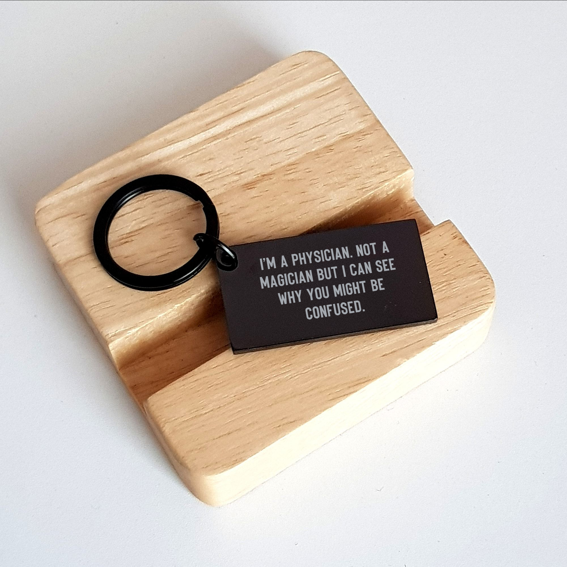 Physician Keychain Funny Quote Gifts for Men from Family - Unique Father's Day - Image 2