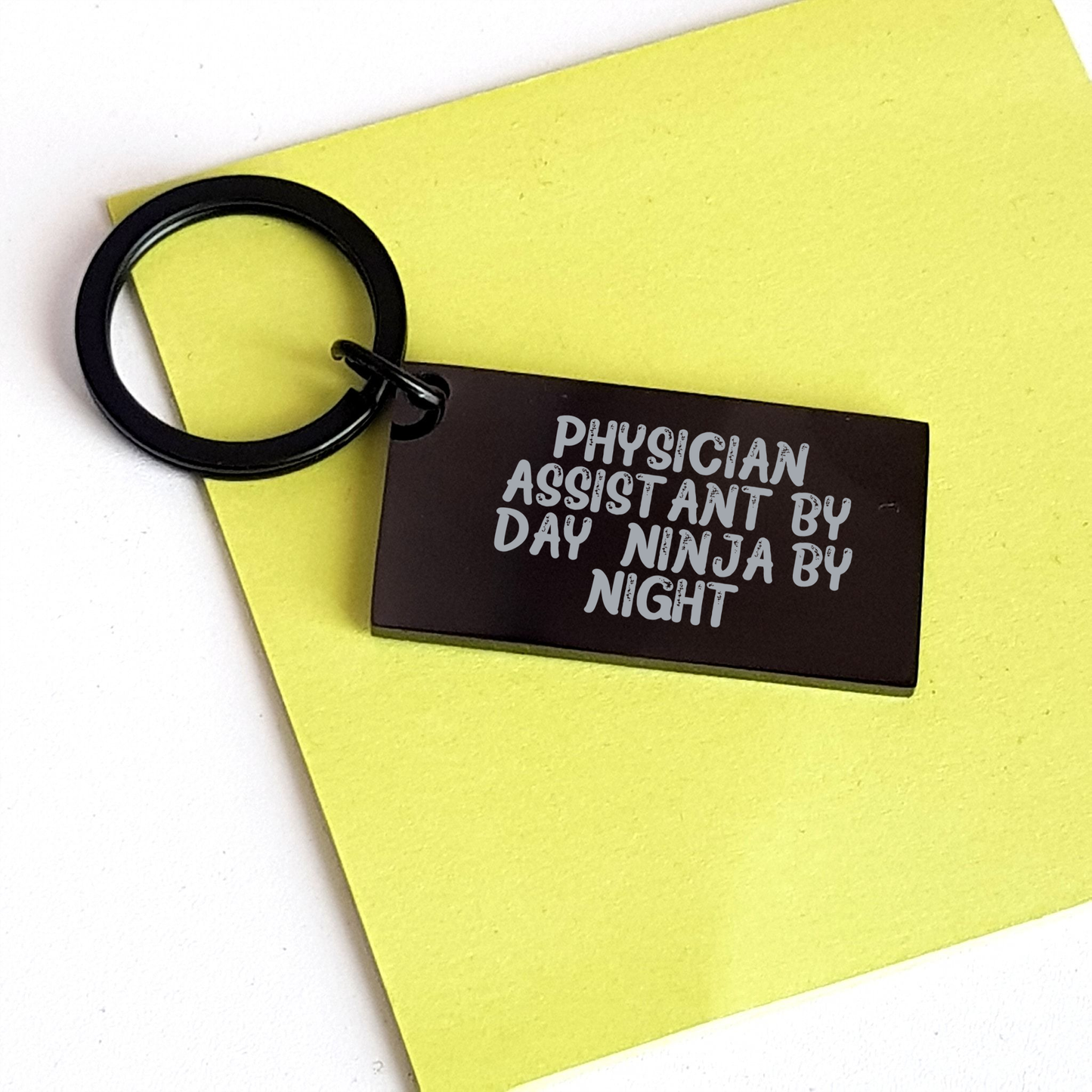 Physician Assistant Ninja Gifts from Men - Keychain for Father's Day with Inspirational Quote - Image 3