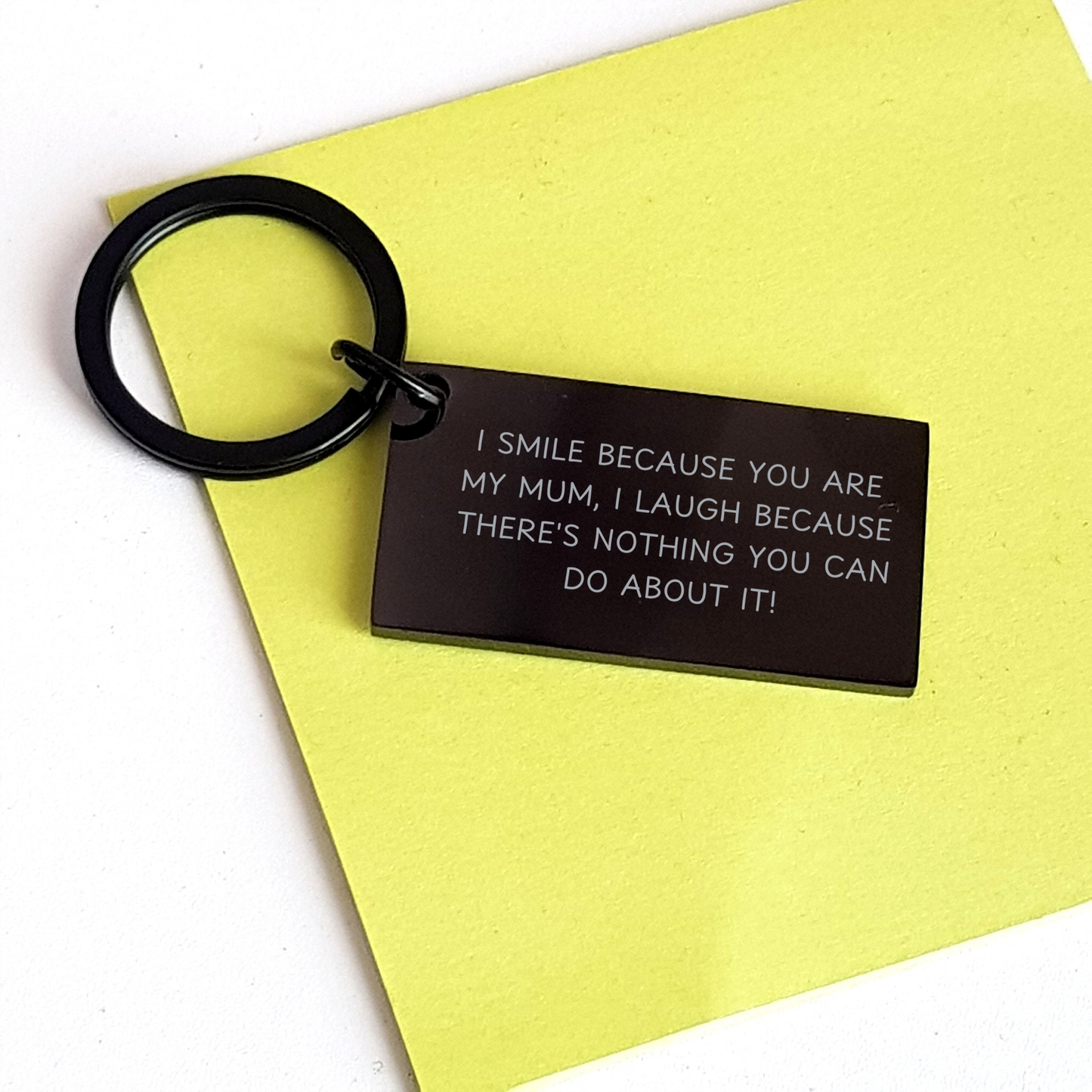 Mum Keychain, Funny Gifts from Mom to Graduating Adult, Keychain for Mum's Love, I Smile Because You Are My Mum, Graduation Unique Gifts - Image 3