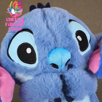 Kawaii Stitch Plush Doll Baby Sleeping Companion Sound Soothing Musical  Kawaii With Air Bag and Light Doll Breathing Toys Gifts Cheeky Fantail Finds