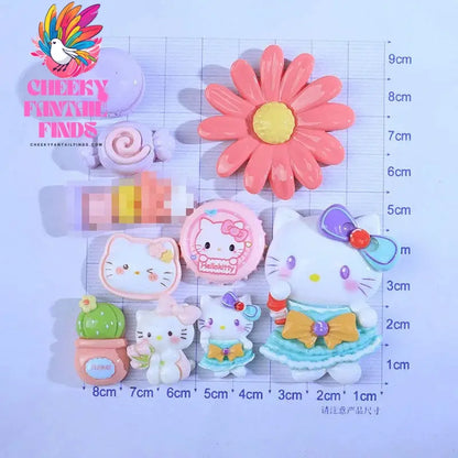 Kitty Shoe Accessories Cinnamon Dog Dog Melody Anime ShoeFlower Shoe Buckle Children's Gifts Cheeky Fantail Finds