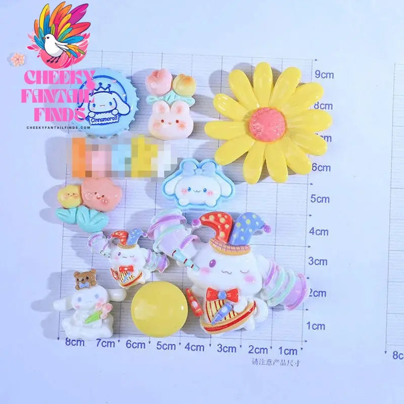 Kitty Shoe Accessories Cinnamon Dog Dog Melody Anime ShoeFlower Shoe Buckle Children's Gifts Cheeky Fantail Finds