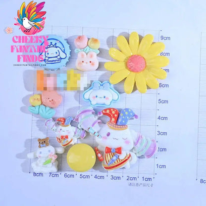 Kitty Shoe Accessories Cinnamon Dog Dog Melody Anime ShoeFlower Shoe Buckle Children's Gifts Cheeky Fantail Finds