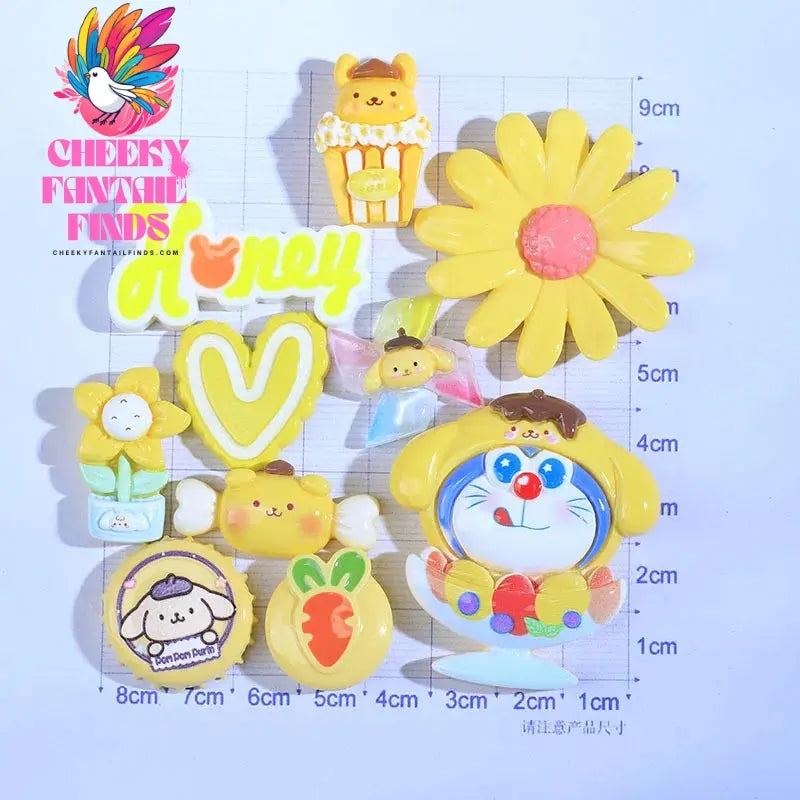 Kitty Shoe Accessories Cinnamon Dog Dog Melody Anime ShoeFlower Shoe Buckle Children's Gifts Cheeky Fantail Finds